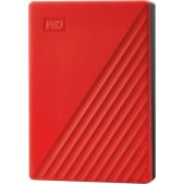 Внешний жесткий диск USB 3.0 4Tb Western Digital WDBPKJ0040BRD-WESN My Passport 2.5 красный