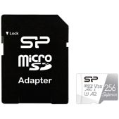 Карта памяти MicroSDХC 256Gb Silicon Power Superior SP256GBSTXDA2V20SP Pro A2 Class 10 UHS-I U3 Colorful 100/80 Mb/s (SD адаптер)