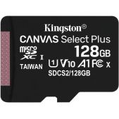 Карта памяти MicroSDXC 128Gb Kingston SDCS2/128GbSP Canvas Select Plus Class10 w/o adapter