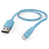 Кабель Hama Flat 00173646 Lightning (m) USB A(m) 1.2м синий плоский