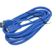 Кабель Ningbo micro USB B (m) USB A(m) 3м синий блистер