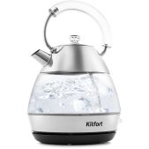 Чайник Kitfort KT-678 1.7л. 2200Вт серебристый (корпус: стекло)