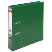 Папка-регистратор 75мм Brauberg 228573 Extra, зеленая, двустороннее покрытие пластик, металлический уголок