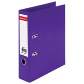 Папка-регистратор 75мм Brauberg 228577 Extra, фиолетовая, двустороннее покрытие пластик, металлический уголок