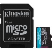Карта памяти MicroSDXC 512Gb Kingston SDCG3/512Gb CanvSelect Plus Class 10 + adapter