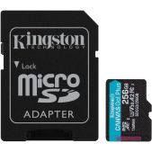 Карта памяти MicroSDXC 256Gb Kingston SDCG3/256Gb Canvas Go! Plus Class 10 + adapter