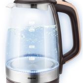 Чайник Centek CT-0065 стекло, 1.7л 2200Вт бежевый
