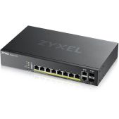 Коммутатор ZyXEL GS2220-10HP-EU0101F NebulaFlex Pro Hybrid L2 PoE+ Switch, 19 "rack, 8xGE PoE+, 2xCombo (SFP / RJ-45), 180W PoE Budget, Standalone / Cloud Man