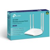 Точка доступа TP-Link TL-WA1201 AC1200 dual-band wireless Access Point, 866Mbps at 5G and 300Mbps at 2.4G, 1 Giga LAN port, 4 external antennas, Passive PoE
