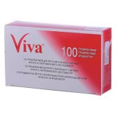Презервативы для УЗИ VIVA, комплект 100 шт, без накопителя, гладкие, безсмазки, 210х28мм, 108020021