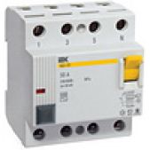 Автоматический выключатель дифференциального тока IEK MDV10-4-025-030 25A 30мА AC 4 400В 4мод