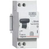 Автоматический выключатель дифференциального тока Legrand RX3 419400 20A 6kA 30мА AC 1П+Н 230В 2мод