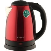 Чайник Scarlett SC-EK21S76 2л 1.8кВт красный (корпус: нержавеющая сталь)