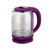 Чайник Sakura SA-2709 V 1.8кВт, 1.8л ЗНЭ фиолетовый, стекло, подсветка