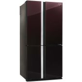 Холодильник Side-by-Side Sharp SJ-GX98PRD бордовое стекло (трехкамерный)