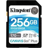 Карта памяти SDXC 256Gb Kingston SDG3/256Gb Canvas Go! Plus Class 10 w/o adapter