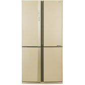 Холодильник Side-by-Side Sharp SJ-EX93PBE 172x89.2x77.1см, объем камер 345+211, No Frost, морозильная камера снизу, бежевый