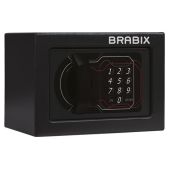 Сейф мебельный Brabix SF-140EL 291141 S103BR210214 140х195х140мм, электронный замок, черный