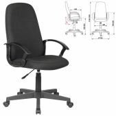 Кресло Brabix Element EX-289 532092 офисное, ткань, черное