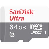 Карта памяти MicroSDHC 64Gb Sandisk SDSQUNR-064G-GN3MN Ultra Light Class10 w/o adapter