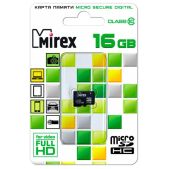Карта памяти MicroSDHC 16Gb Mirex 13612-MC10SD16 Class 10