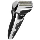 Бритва Centek CT-2174 черный/хром сеточная, плавающая головка, триммер, LED