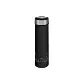 Термос 420мл Lara LR04-19 черный/сталь, soft touch, фильтр ситечко