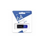 Устройство USB 3.0 Flash Drive 64Gb SmartBuy Click Black-Blue SB64GbCL-B