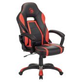 Кресло для геймеров A4-Tech Bloody GC-350 черный/красный эко.кожа крестовина