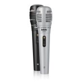 Микрофон BBK CM215 проводной 2.5м черный/серебристый