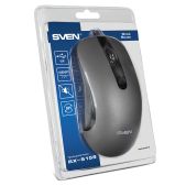 Мышь Sven SV-018573 RX-515S серая (бесшумн. клав, 3+1кл. 800-1600DPI, 1.5м., блист.) USB