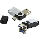 Устройство USB 3.0 Flash Drive 32Gb SmartBuy SB32GbTRio TRio 3-in-1 OTG USB Type-A + USB Type-C + micro USB