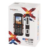 Мобильный телефон Texet TM-513R Black Orange (сертификат пыле/влаго защиты IP67)