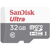 Карта памяти MicroSDHC 32Gb SanDisk SDSQUNR-032G-GN3MN Ultra 100Mb/s б/ад
