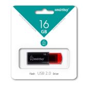 Устройство USB 3.0 Flash Drive 16 Gb SmartBuy SB16GbCL-K Click Black-Red