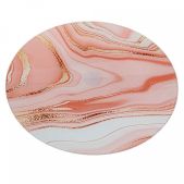 Блюдо стеклянное 320мм Zeraks ДВ5-011 Розовый камень, вращающееся, подарочная упаковка