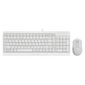 Комплект (клавиатура + мышь) USB A4-Tech Fstyler F1512 белый