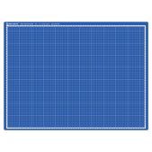 Коврик (мат) для резки Brauberg 237176 Extra 5-слойный, А2 (600х450мм), двусторонний, толщина 3мм, синий