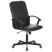 Кресло Brabix Simple EX-521 532103, офисное компактная упаковка, экокожа, черное