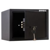 Сейф мебельный Brabix SF-230KL, 230х310х250мм, ключевой замок, черный, 291146, S103BR211514