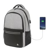 Рюкзак универсальный Brauberg 229894 Urban с отделением для ноутбука, USB-порт, Detroit, серый, 46х30х16см