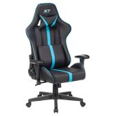 Кресло для геймеров A4-Tech X7 GG-1200 черный/голубой искусственная кожа крестовина пластик