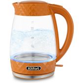Чайник Kitfort KT-6123-4 2л 2200Вт оранжевый (корпус: стекло)