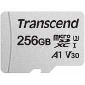 Карта памяти MicroSDXC 256Gb Transcend TS256GUSD330S Class 10 UHS-I U3 V30 A2 R100, W85MB/s with SD adapter
