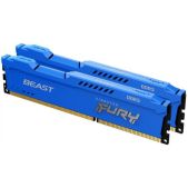 Модуль памяти DDR3 16Gb 1600MHz Kingston KF316C10BK2/16 CL10 DIMM (Kit of 2) FURY Beast Blue