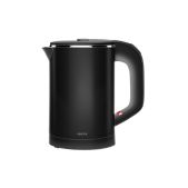 Чайник Centek CT-0006 черный 0.6л металл, двойные стенки