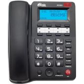 Телефон Ritmix RT-550 Black большие кнопки, дисплей, АОН, спикерфон, память 100 номеров, тональный/импульсный режим, 80001483