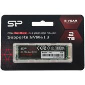 Накопитель SSD 2Tb Silicon Power SP002TBP34A80M28 M.2 2280, PCI-E 3x4, [R/W - 3200/3000 MB/s]