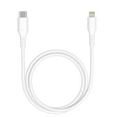 Кабель Deppa 72231 USB-C - Apple 8-pin MFI 60 W белый, 1.2 м