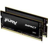Модуль памяти SO-DIMM DDR4 32Gb 3200MHz Kingston KF432S20IBK2/32 CL20 (Kit of 2) FURY Impact